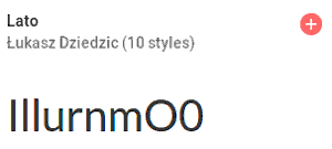 Schrift 'Lato' Grafik zeigt die Schrift 'Lato'