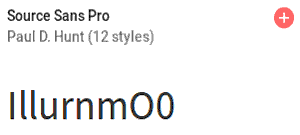Schrift 'Source Sans Pro' Grafik zeigt die Schrift 'Source Sans Pro'