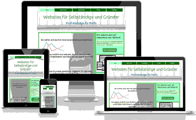 Homepages für Selbständige und Gründer Screenshot Homepages für Selbständige und Gründer